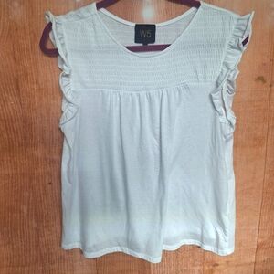 W5 white blouse size small